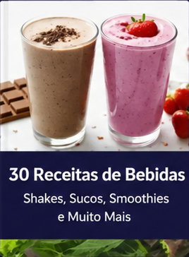 30 Receitas de Bebidas: Shakes, Sumos e Smoothies